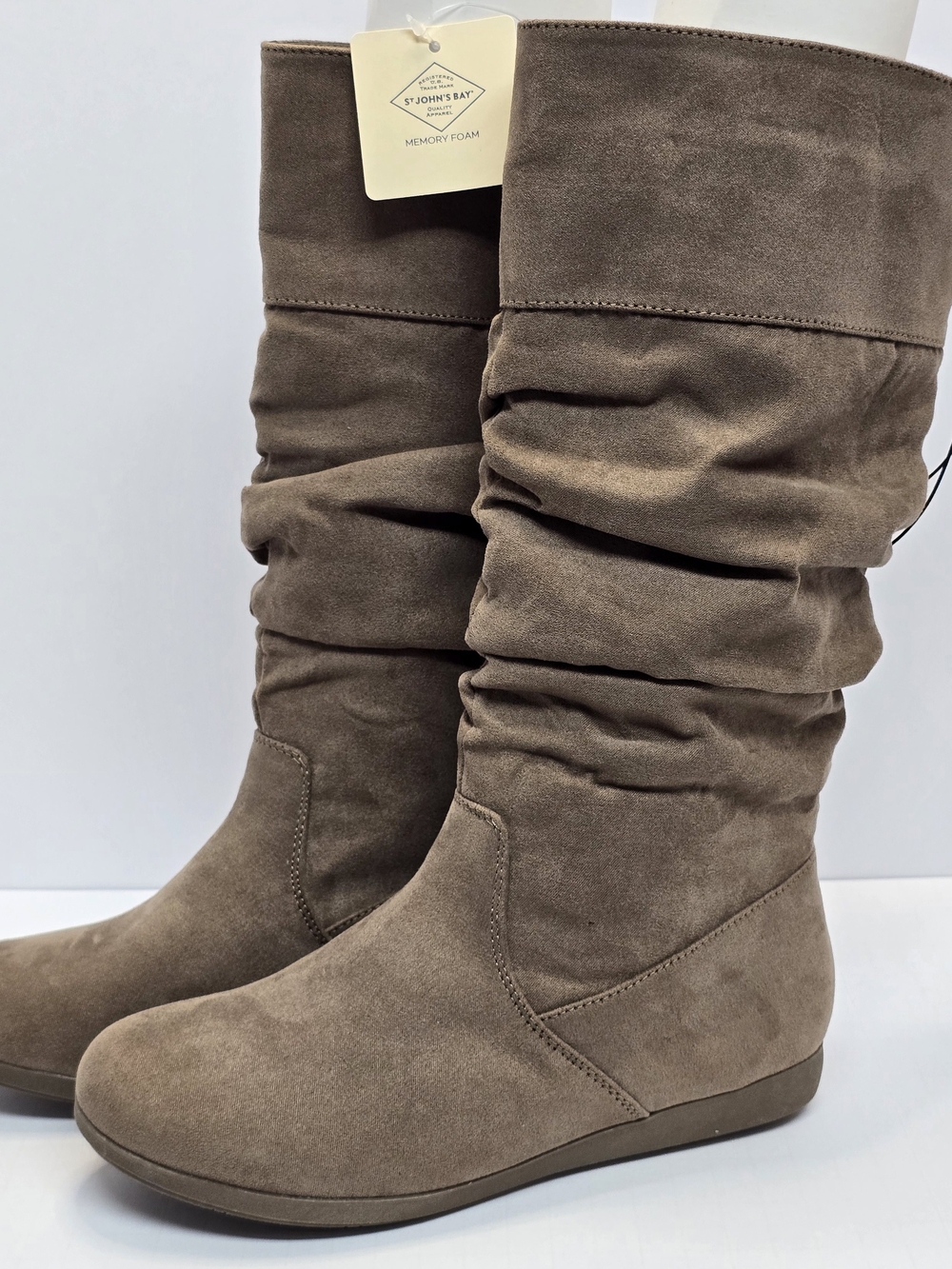 St. John's Bay Taupe Slouchy Knee-High Boots